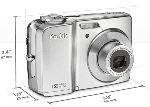 KODAK EASYSHARE C182 Digital Camera in Silver Color Kodak AA Batteries 